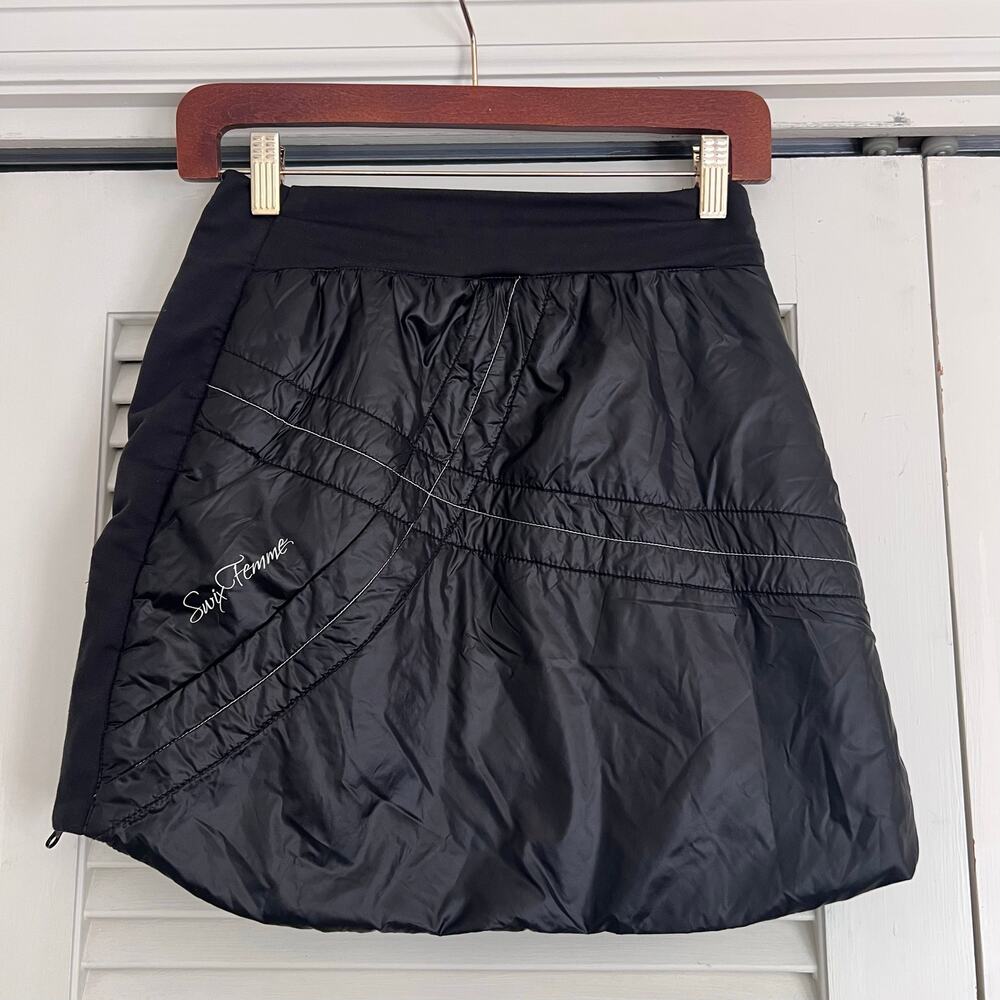 Swix Romsdal 2 Quilted Insulated Skirt Black Women’s Small Snow Winter Ski - Picture 6 of 7